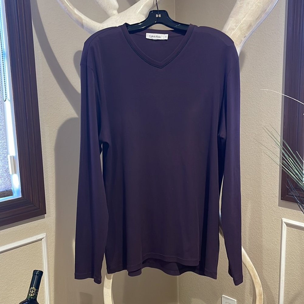 MENS CLAVIN KLEIN RIBBED SHIRT - Picture 4 of 6